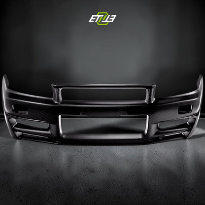 R34 GTT Z-Tune Front Bumper / Skyline R34 GTT 2D 4D GTR-Style Front Bumper