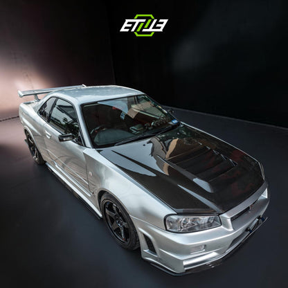 R34 GTT Z-Tune Hood 1999-2000 Skyline R34 GTT 2D 4D GTR-Style Bonnet with Duct | SKU: UNKNOWN-SKU | ID: 10658244362521 | Shopifydevstudio