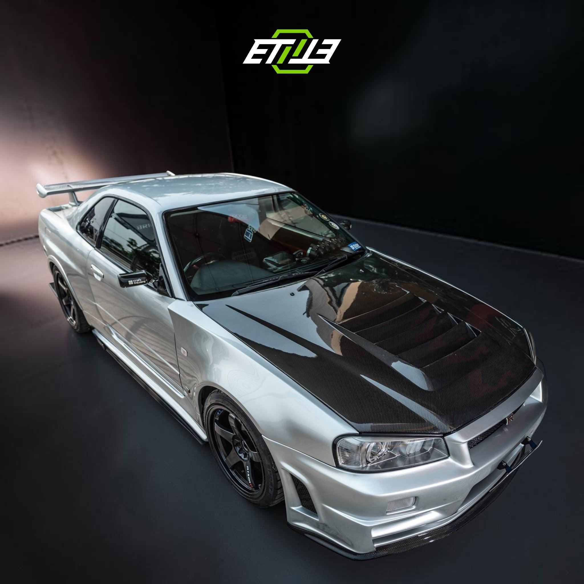 Z-Tune Style Carbon Front Fenders — Skyline R34 | Elite Ti
