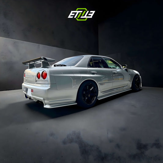 R34 GTT Z-Tune Rear Bumper Caps / Skyline R34 GTT 2D GTR Conversion Rear Bumper Spats (ONLY Fit GTR-Style Bumper)