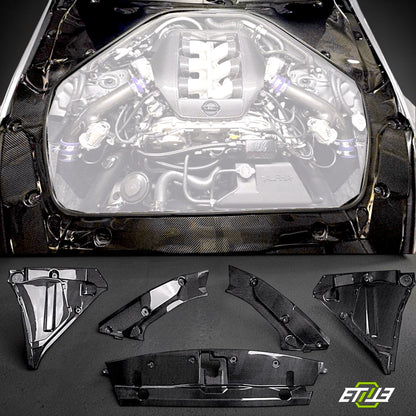 R35 GT-R OEM Style Engine Compartment Cover Set 5pcs | SKU: UNKNOWN-SKU | ID: 10658239611161 | Shopifydevstudio