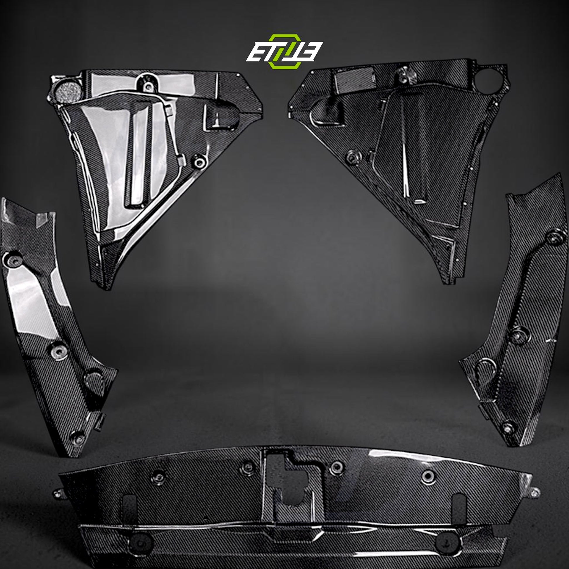 R35 GT-R OEM Style Engine Compartment Cover Set 5pcs | SKU: UNKNOWN-SKU | ID: 10658239611161 | Shopifydevstudio