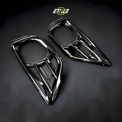 R35 GTR B Style Exhaust Surround Shroud Heat Shield 2pcs