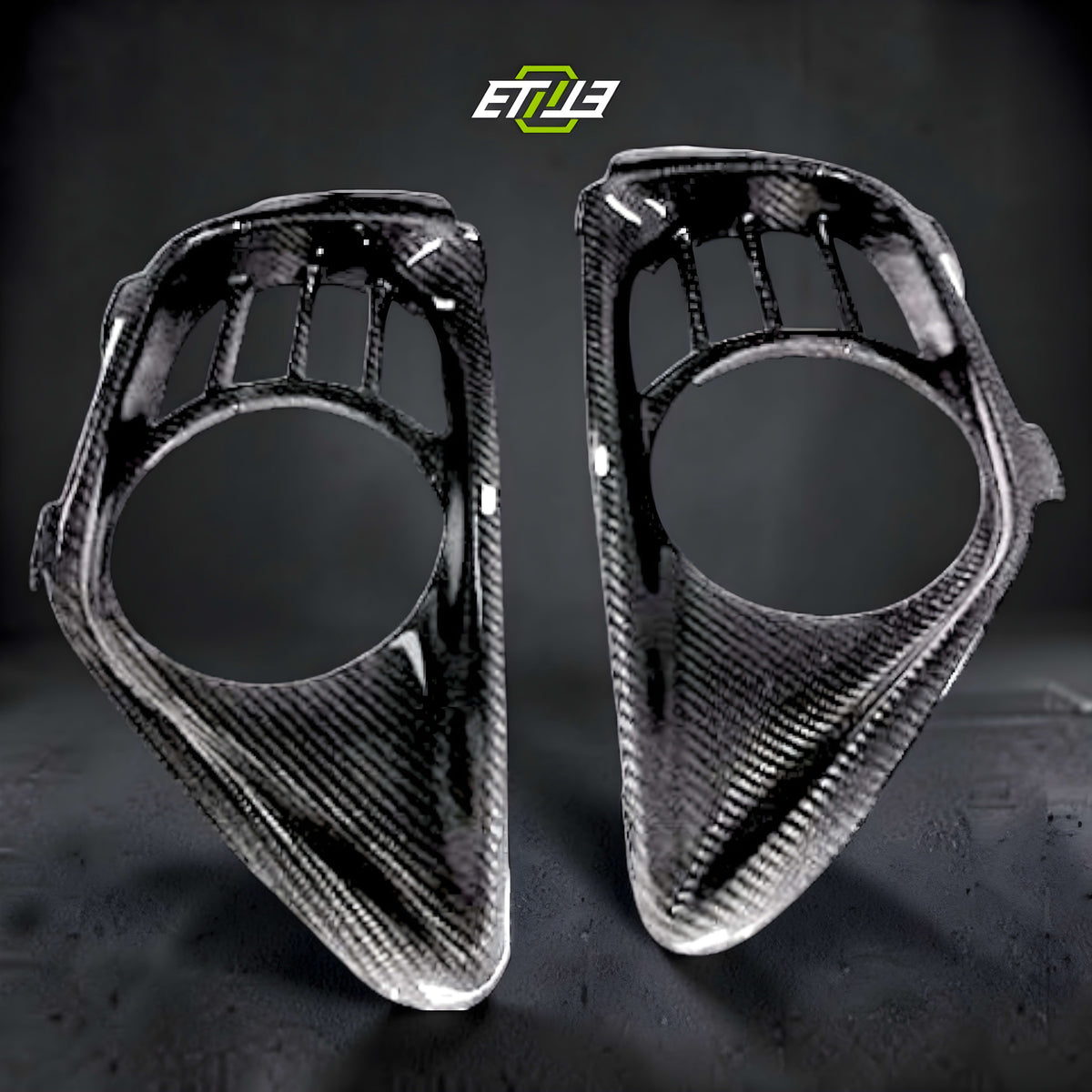 R35 GTR B Style Exhaust Surround Shroud Heat Shield 2pcs