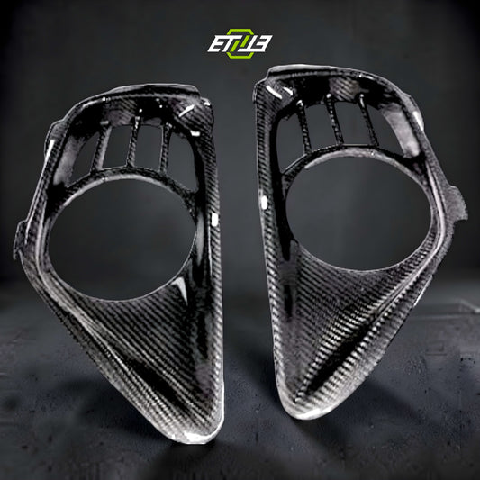 R35 GTR B Style Exhaust Surround Shroud Heat Shield 2pcs