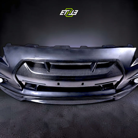R35 GTR CBA DBA WA Style Front Bumper(with Side Vents, fog lamp hole)