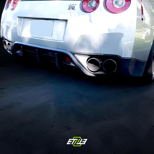 R35 WA style rear diffuser add-on — underside aero detail, ETi
