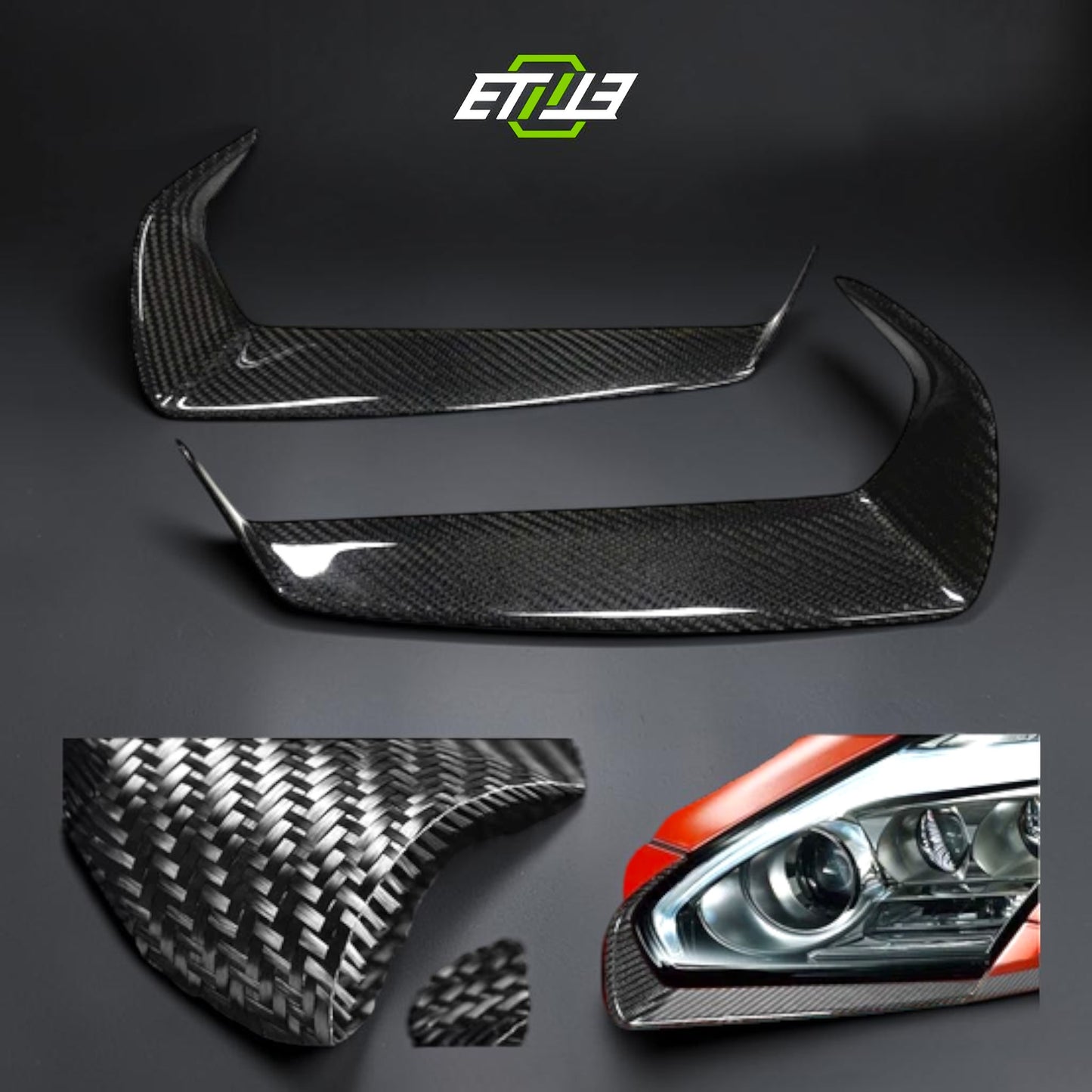 R35 GTR Wald Style Bumper Headlight Eyebrow | SKU: UNKNOWN-SKU | ID: 10658239381785 | Shopifydevstudio