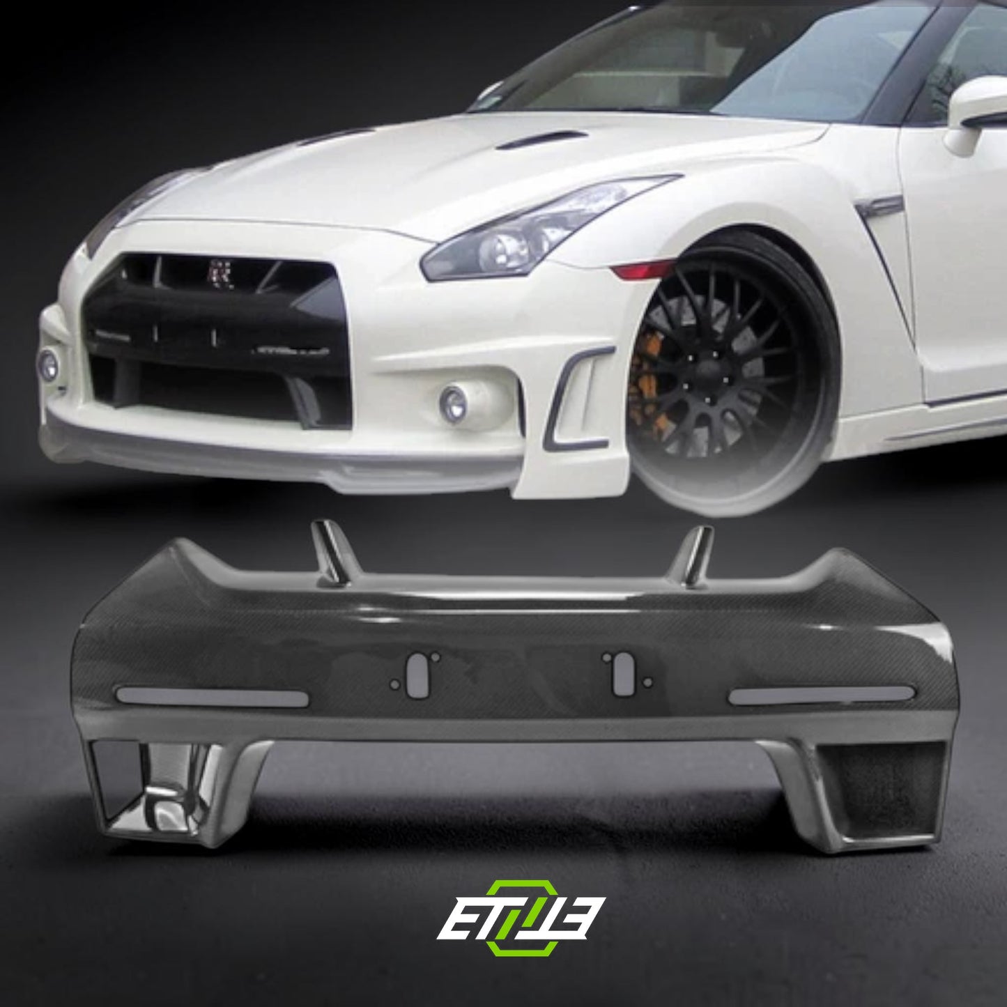 R35 GTR Wald Style Front Bumper Nose Cover | SKU: UNKNOWN-SKU | ID: 10658240987417 | Shopifydevstudio