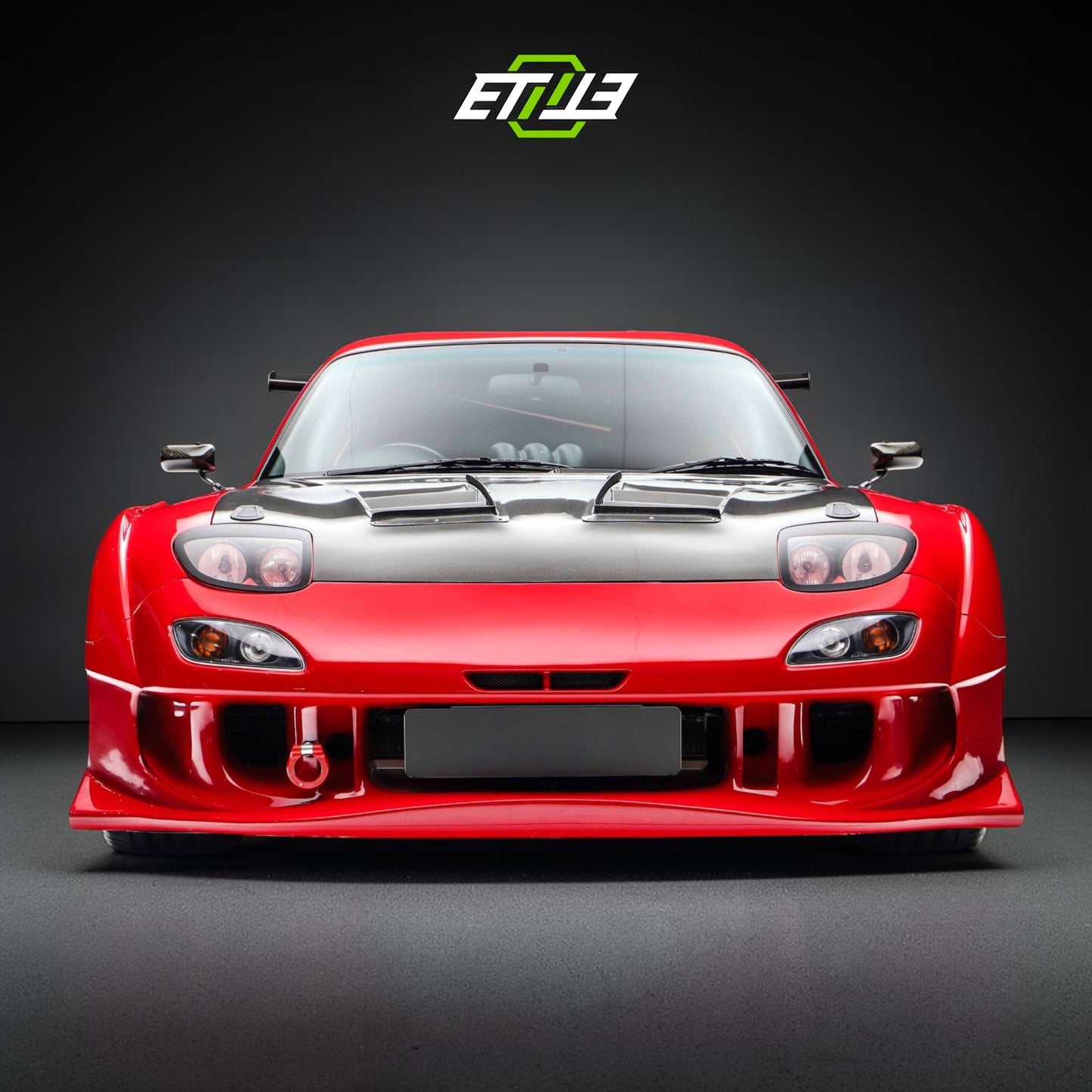 Mazda RX-7 FD3S RE-Amemiya GT Carbon Hood - 1