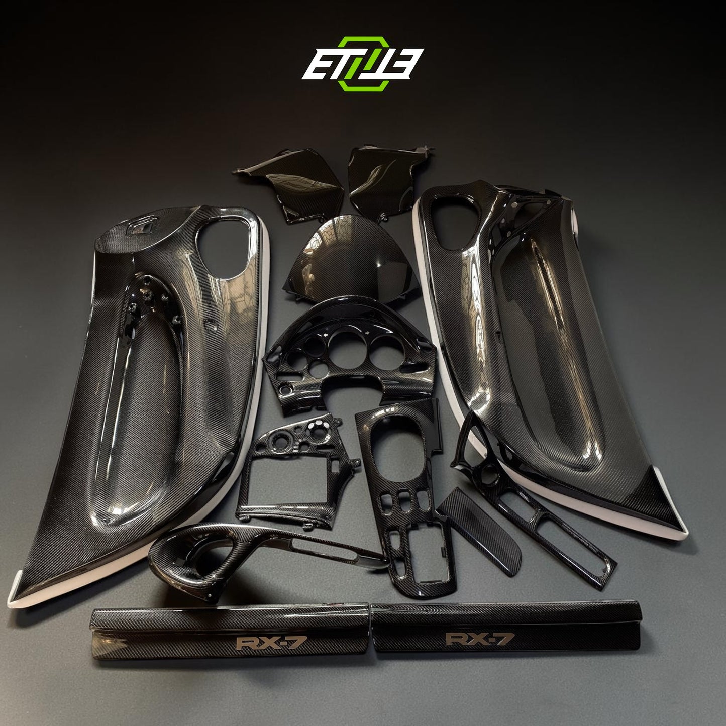 ETi Mazda RX-7 (FD3S) Carbon Fiber Interior Trim Set