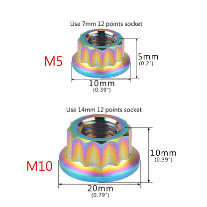 Titanium 12 Point Nut