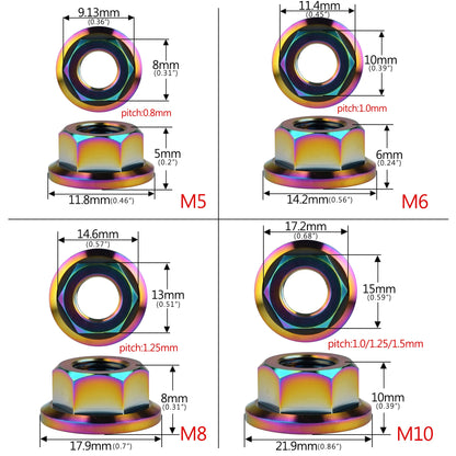 Titanium Flange Nut