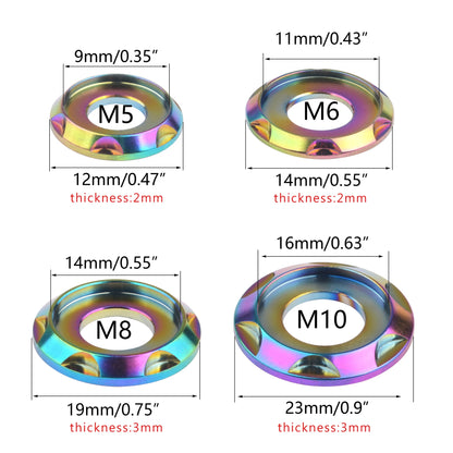 Titanium Step Gasket Washer