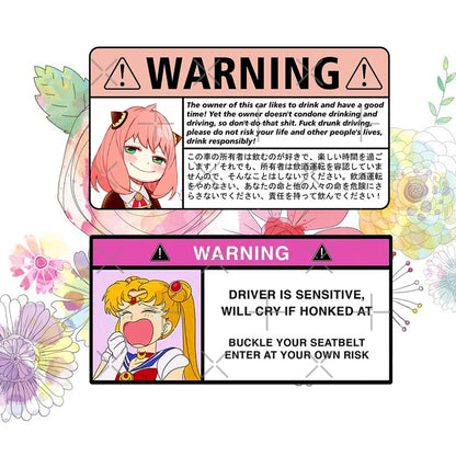 Weeb Warning Sticker