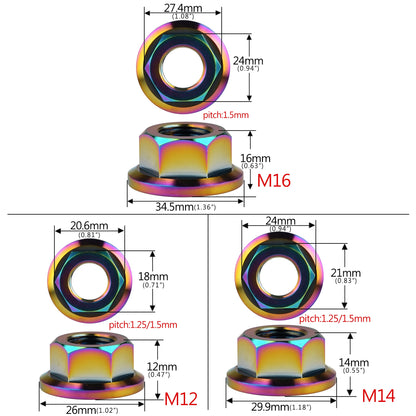 Titanium Flange Nut