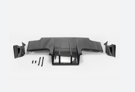 Nissan Skyline R32 GTR TS Carbon Fiber Rear Diffuser Type 2 w/ Metal Fitting Accessories