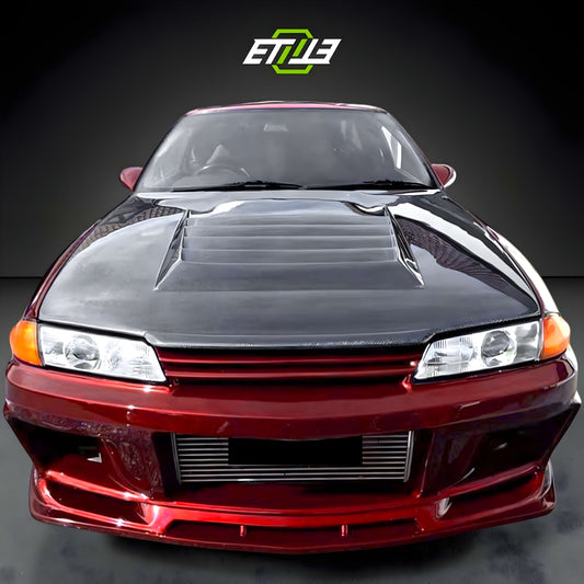 Skyline R32 GTR Nismo Style Carbon Fiber Vented Hood