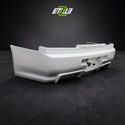 Skyline R34 GTT Z-Tune Rear Bumper / Skyline R34 GTT 2D GTR Conversion GTR-Style Rear Bumper | SKU: SKY-CF-4 | ID: 10658244526361 | Shopifydevstudio