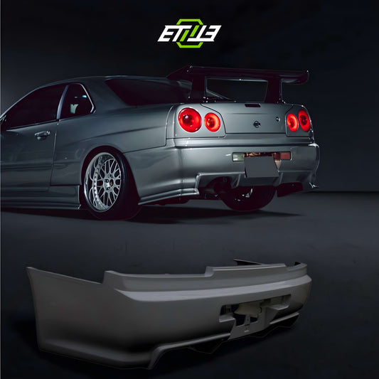 Skyline R34 GTT Z-Tune Rear Bumper / Skyline R34 GTT 2D GTR Conversion GTR-Style Rear Bumper