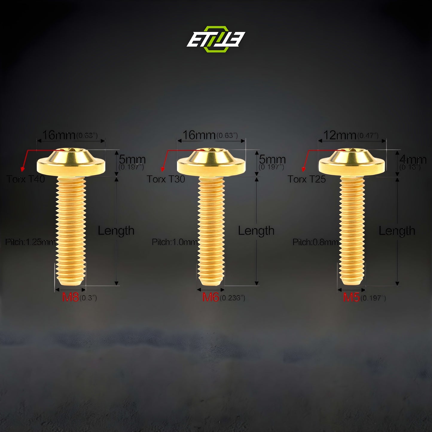 Titanium Bolts Button Head