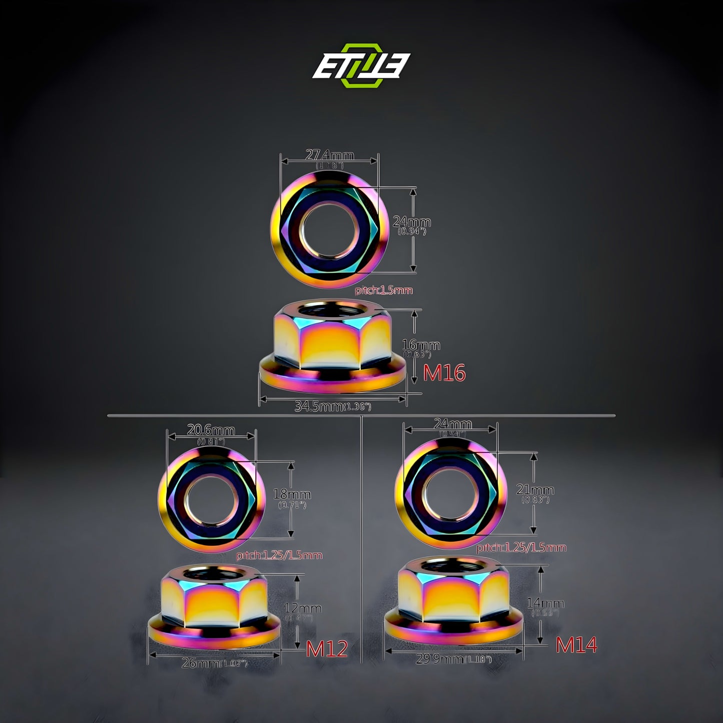 Titanium Flange Nut