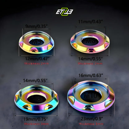 Titanium Step Gasket Washer