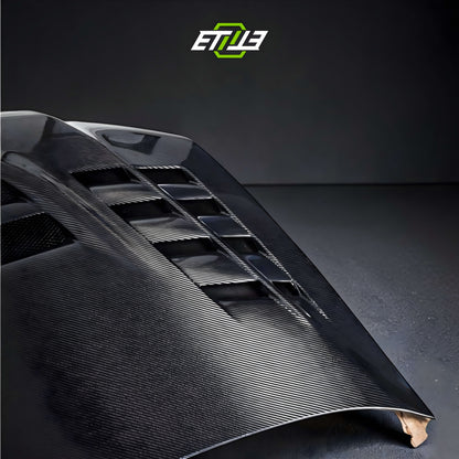 VTX Cyber Evo-Style Carbon Fiber Hood – Mitsubishi Evo 8/9