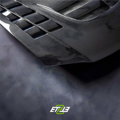 VTX Cyber Evo-Style Carbon Fiber Hood – Mitsubishi Evo 8/9