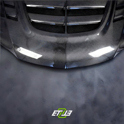 VTX Cyber Evo-Style Carbon Fiber Hood – Mitsubishi Evo 8/9