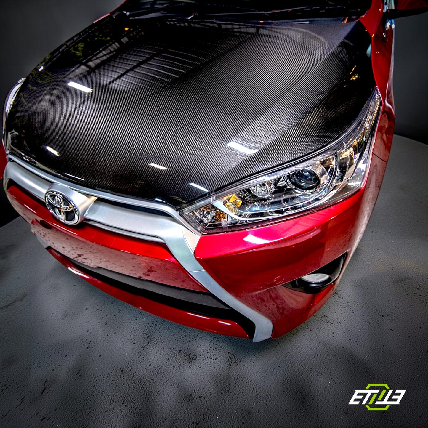 ETi Toyota Yaris OEM Carbon Fiber Hood