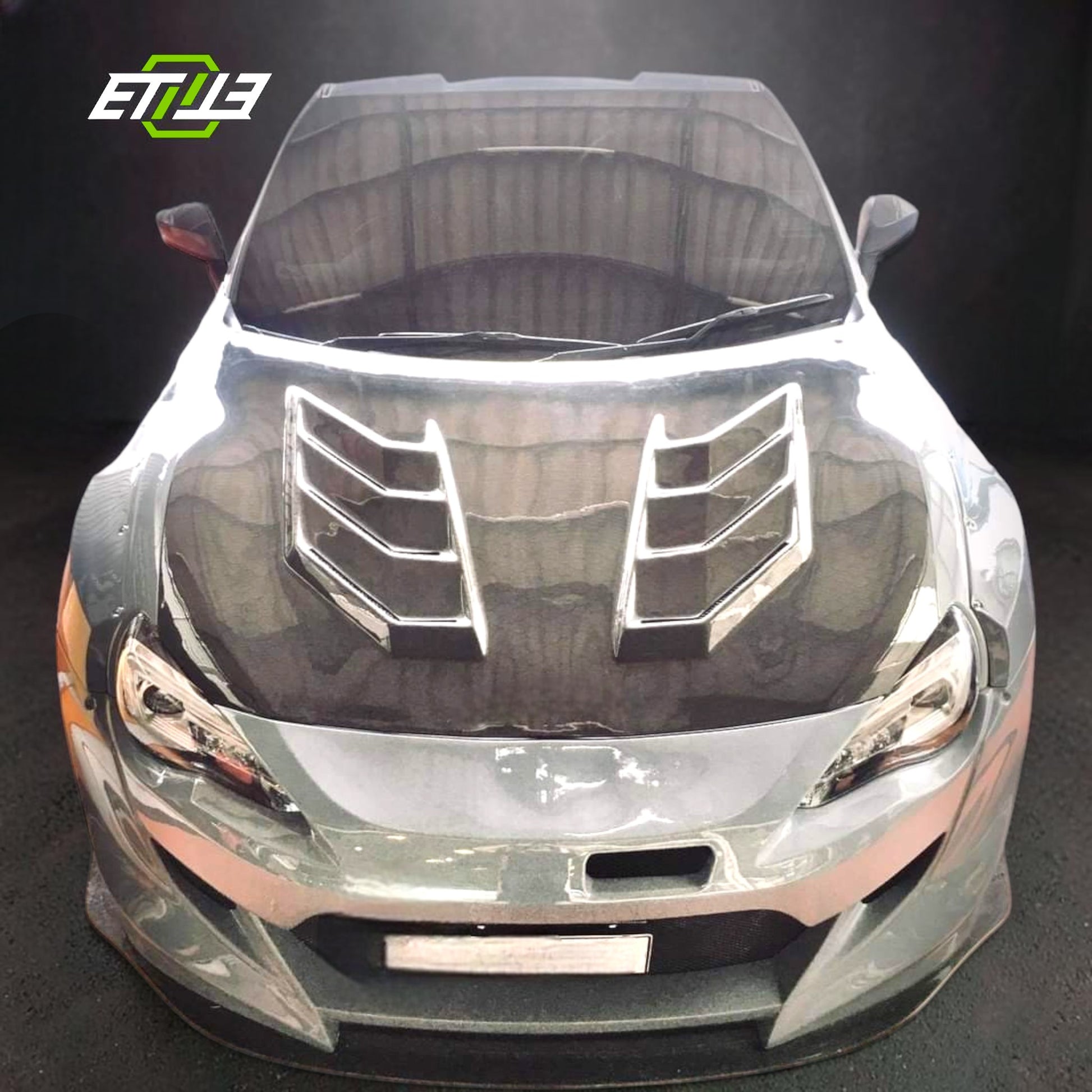 ETi GT86 Lambo Vented Style Carbon Fiber Hood | Elite Ti