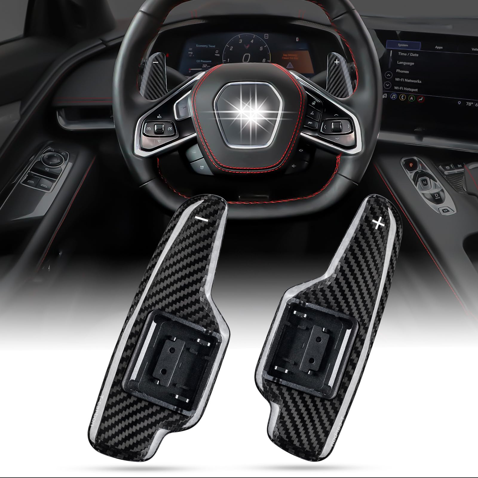 C8 Steering Wheel Paddle Shift - Elite Ti