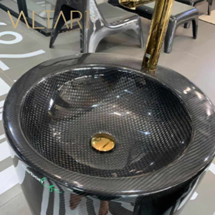 Cascade – Tall Carbon Fiber Sink - Elite Ti