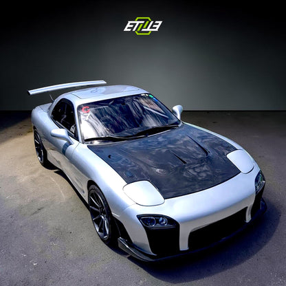 Mazda RX-7 FD3S Mazdaspeed Style Carbon Fiber Hood - 15