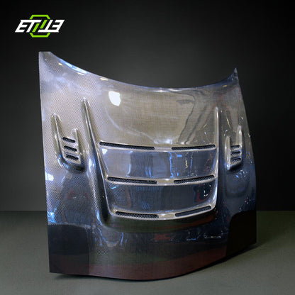 Mazda RX-7 FD3S Mod-X Vented Carbon Hood - 5