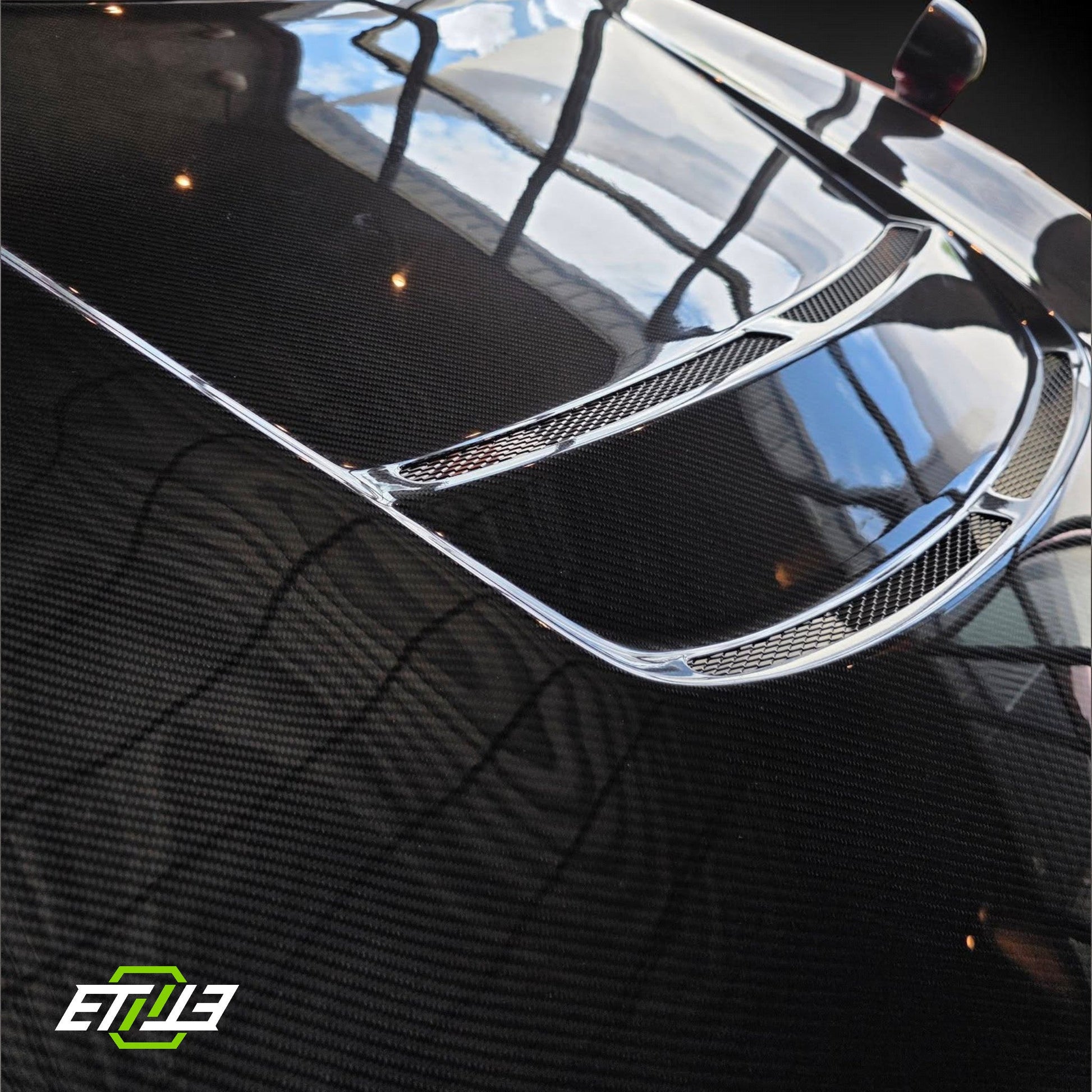 ETi Mazda RX-7 FD3S Suzuka Style Carbon Fiber Hood - 2