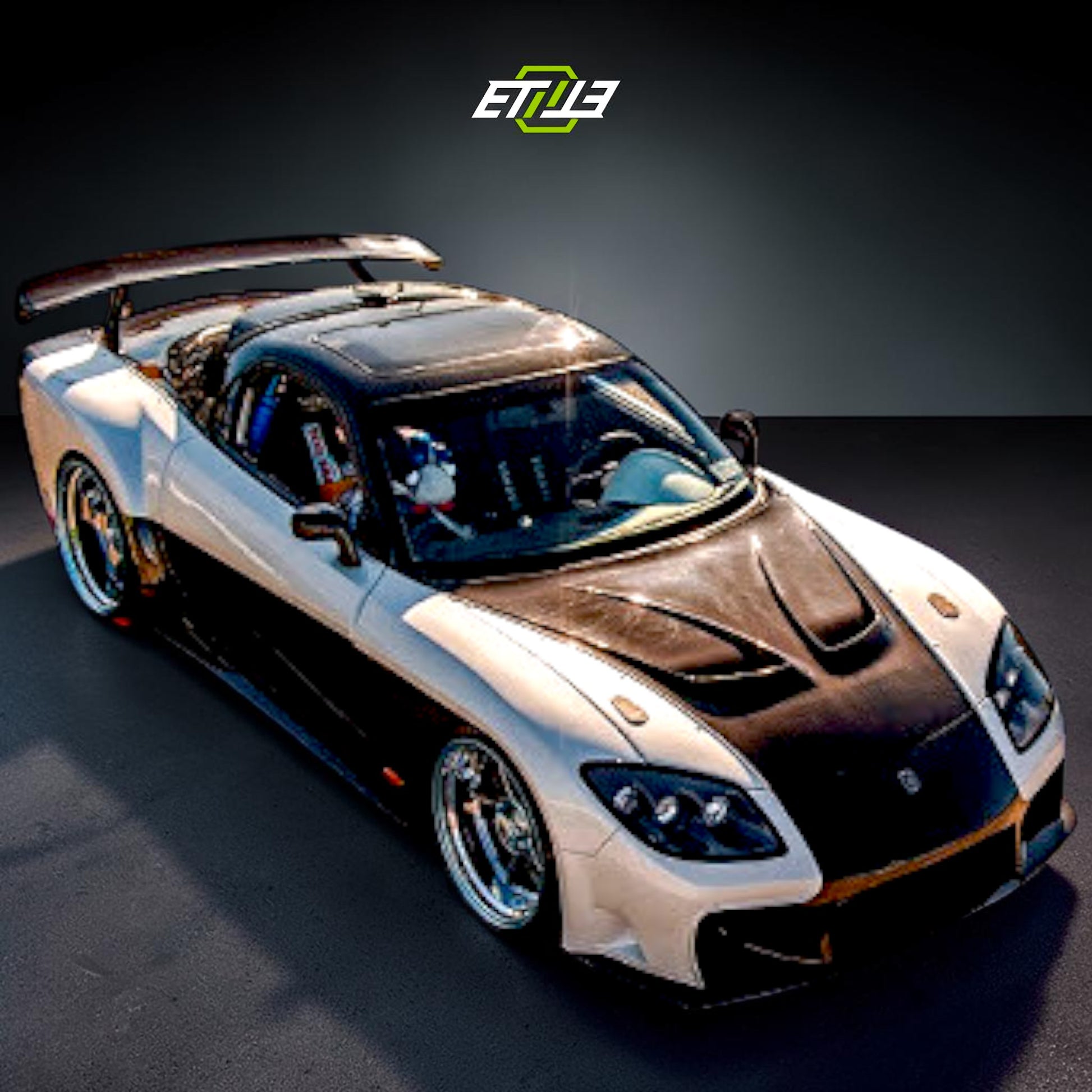 Mazda RX-7 FD3S Veilside Style Carbon Fiber Hood - 6