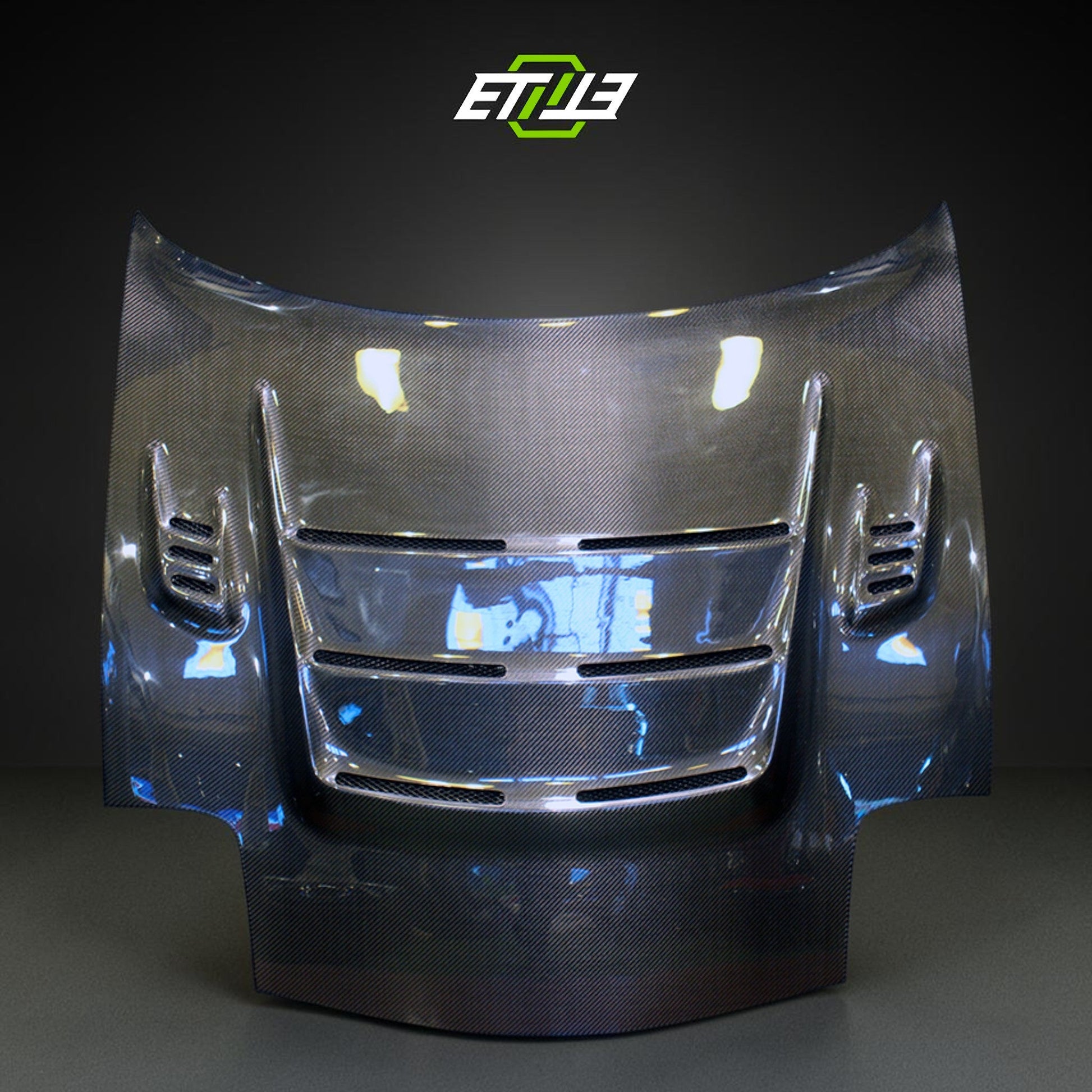 Mazda RX-7 FD3S Mod-X Vented Carbon Hood - 3