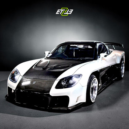 Mazda RX-7 FD3S Veilside Style Carbon Fiber Hood - 1