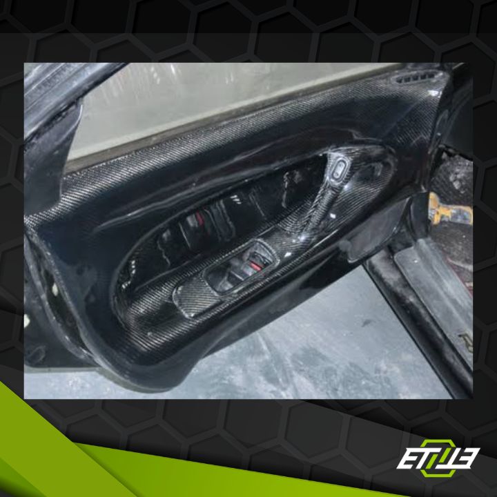 ETi Mazda RX-7 (FD3S) Carbon Fiber Door Handles with Map Pocket - 3