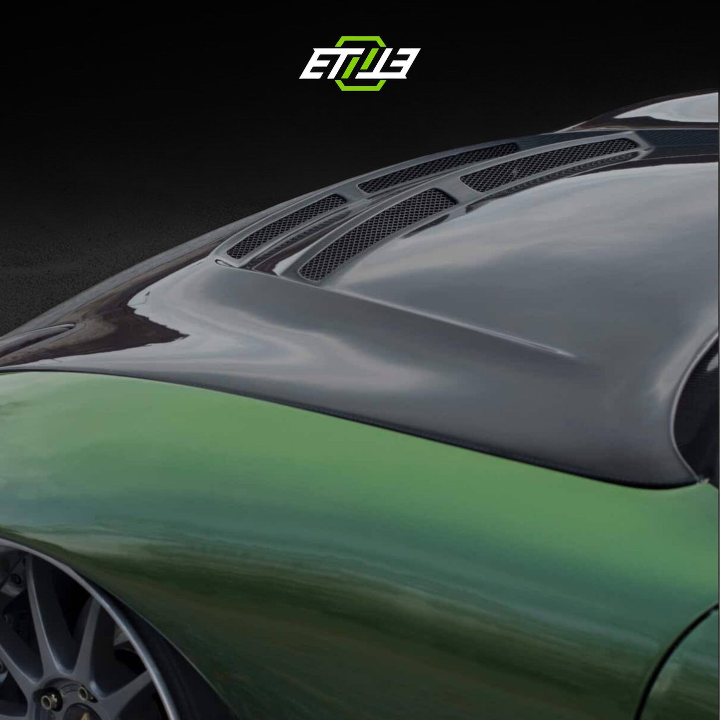 ETi Mazda RX-7 FD3S Suzuka Style Carbon Fiber Hood - 8