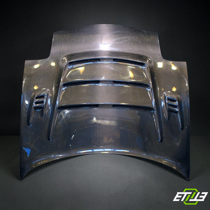Mazda RX-7 FD3S Mod-X Vented Carbon Hood - 1