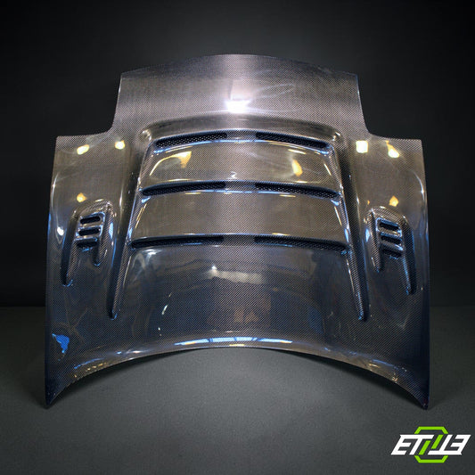 Mazda RX-7 FD3S Mod-X Vented Carbon Hood - 1