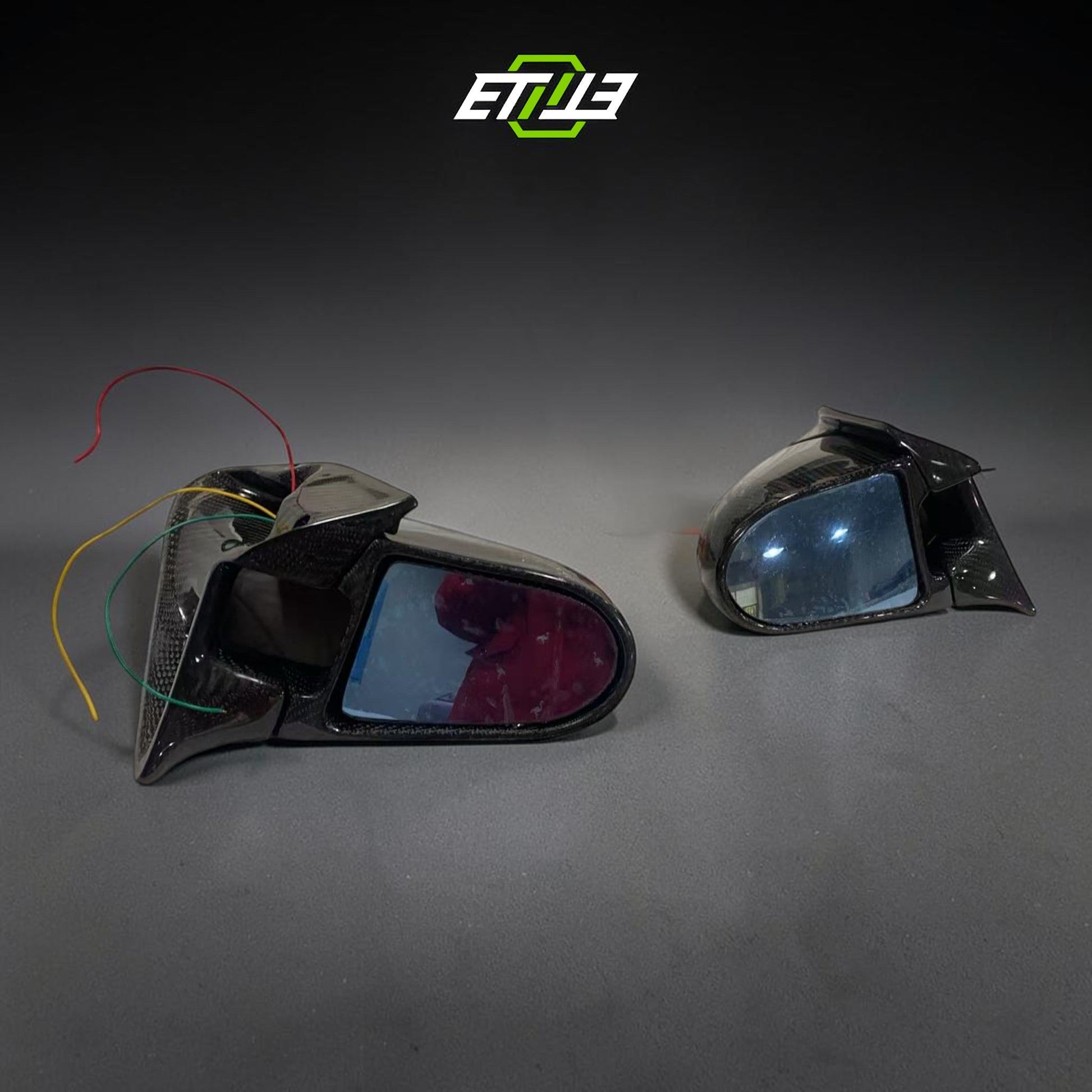 Mazda RX-7 FD3S Ganador Style Carbon Side Mirrors - 5