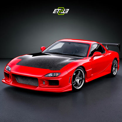 ETi Mazda RX-7 FD3S ETi Style Carbon Fiber Hood - 1