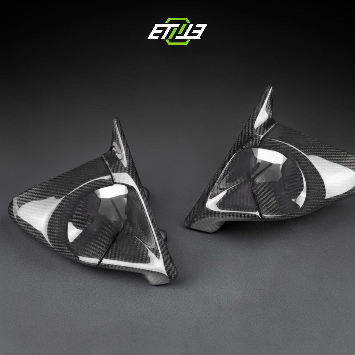 Mazda RX-7 FD3S Ganador Style Carbon Side Mirrors - 4