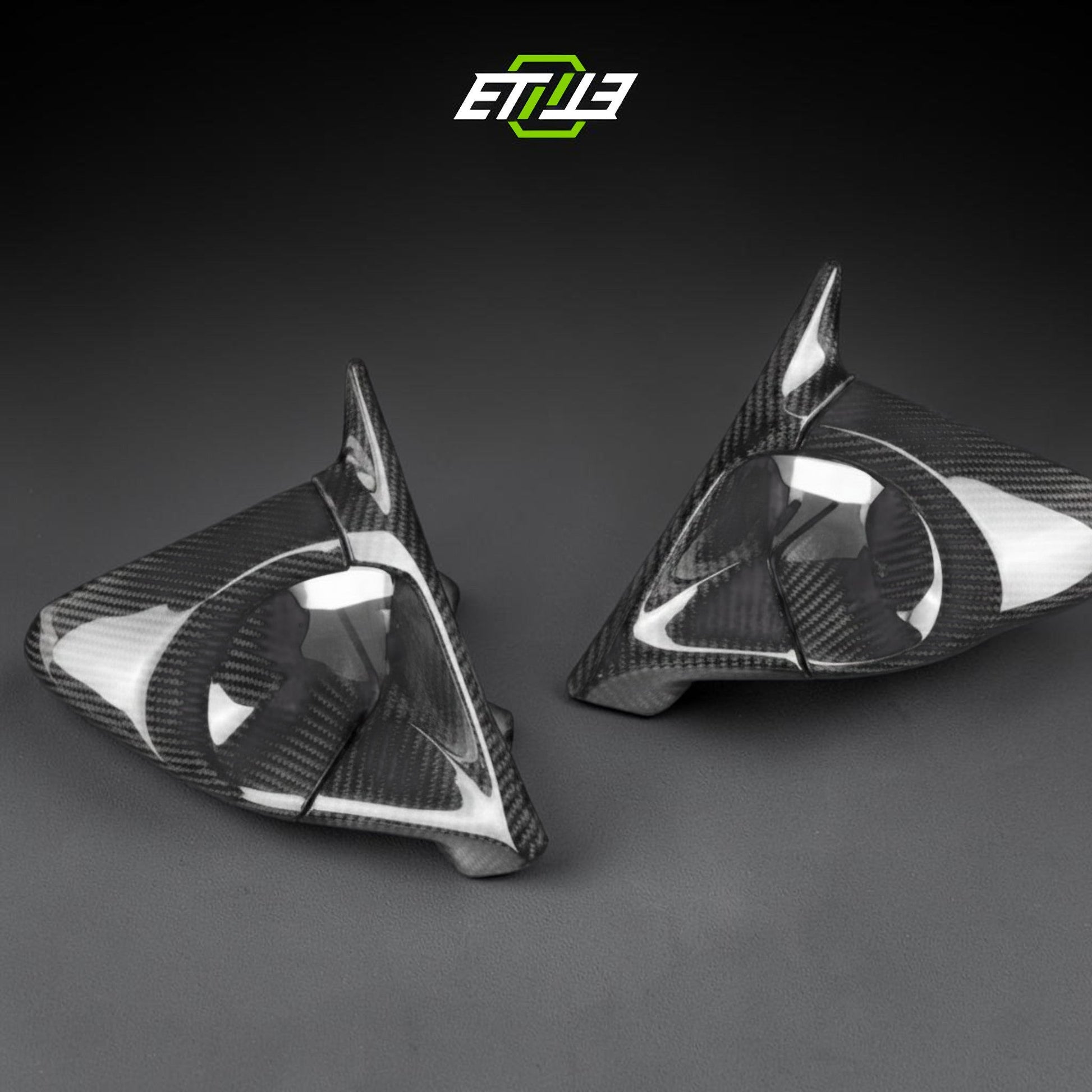 Mazda RX-7 FD3S Ganador Style Carbon Side Mirrors - 4