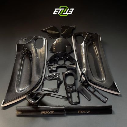 RX7 FD3S Interior Carbon Trim Set - 6