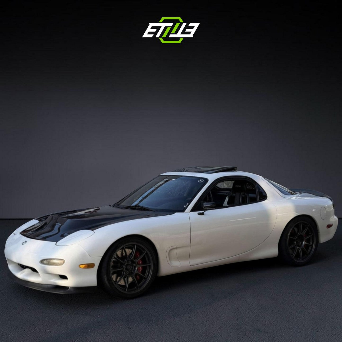 Mazda RX-7 FD3S V8 MS Engine Swap Carbon Hood - 6